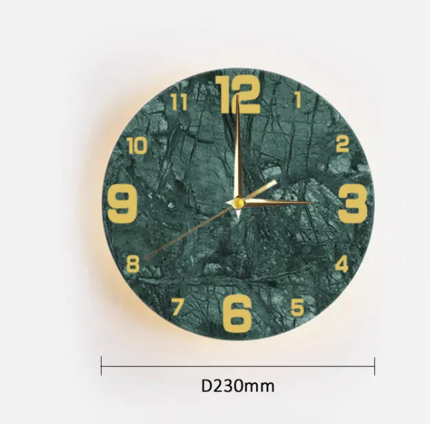 Stone Wall Clock Light