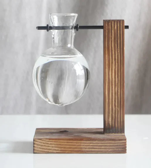 Wooden Holding Vase