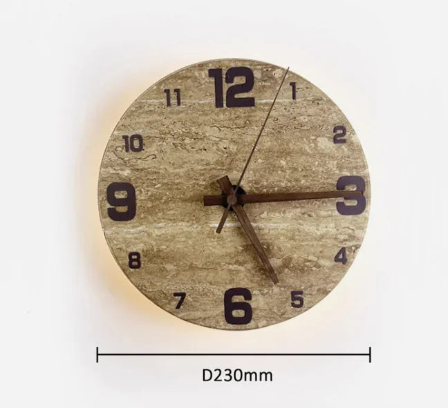 Stone Wall Clock Light